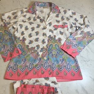 RARE BedHead Paisley PJs Sz M